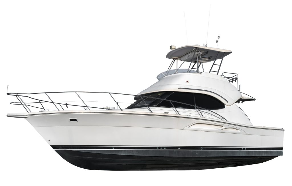 Isolated Luxury Yacht